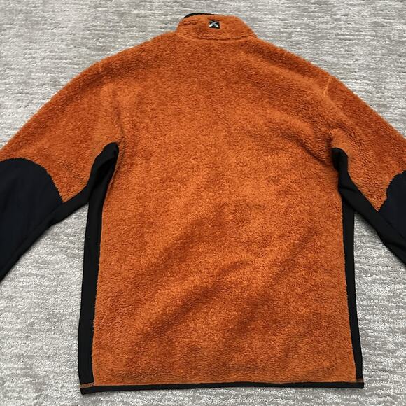 Montura Jacket Mens XL Orange Fleece Full Zip Stand Collar Hiking Outdoor - Picture 8 of 16